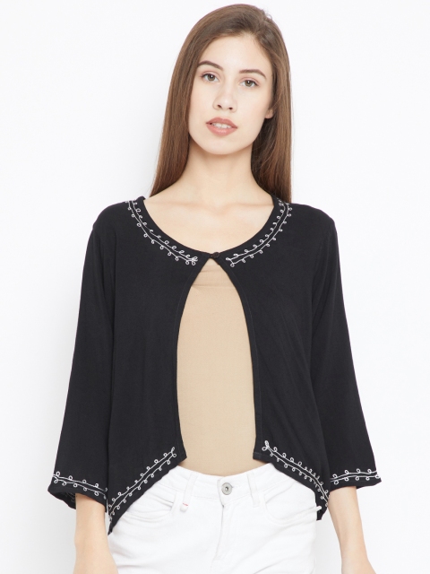 

Bronz Black Solid Shrug