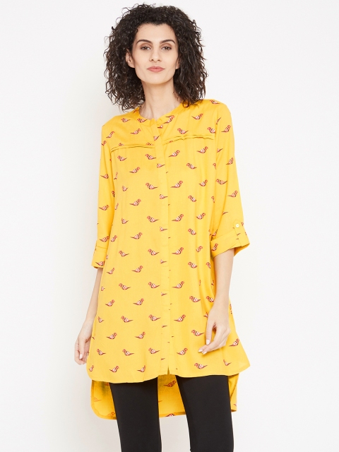 

Bronz Yellow & Red Printed Tunic