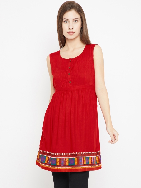 

Bronz Red Solid Tunic
