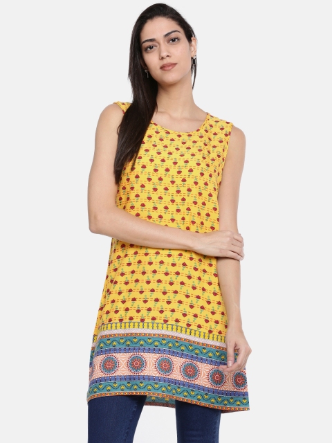 

Bronz Yellow Printed Tunic