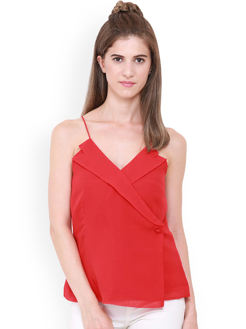 

Heather Hues Women Red Solid Top
