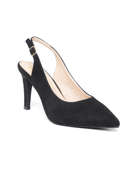 

Carlton London Women Black Solid Pumps