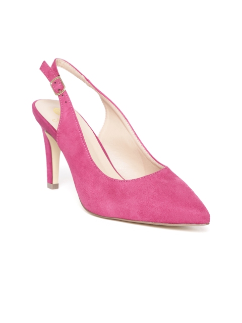 

Carlton London Women Pink Solid Pumps