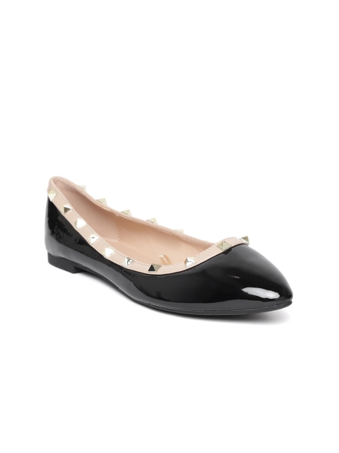 

Carlton London Women Black Solid Ballerinas
