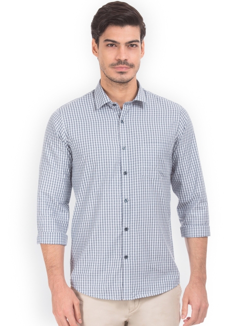 

Excalibur Men Blue Slim Fit Checked Casual Shirt