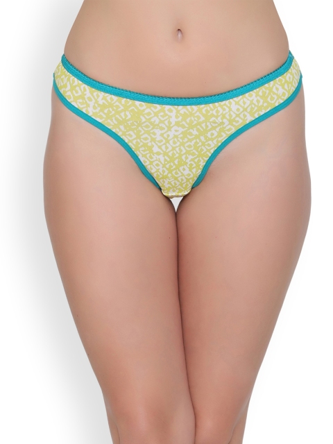 

Clovia Women Green Printed Thong PN2130P11XL