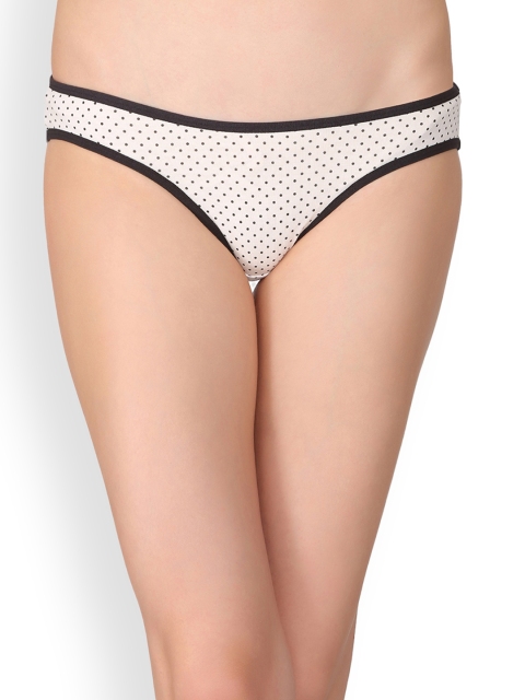

Clovia White & Black Printed Bikini Brief PN2435P18XL
