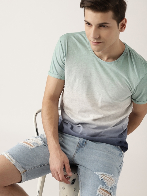 

ESPRIT Men Grey Melange Dyed Round Neck T-shirt