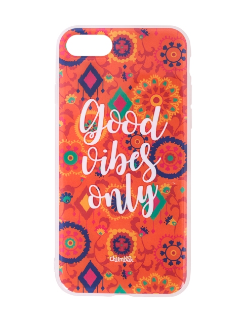 

Chumbak Orange Bohemian Swirls iPhone 7 and SE Case