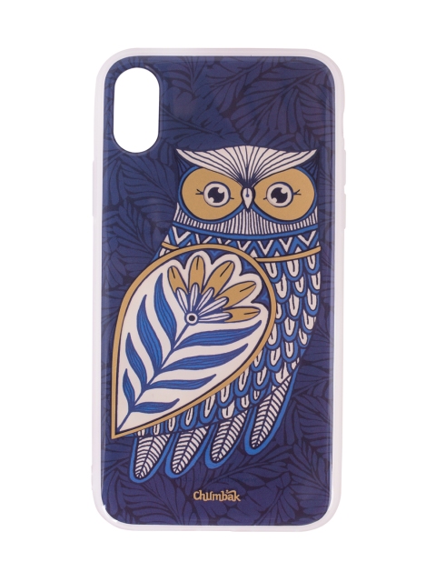 

Chumbak Blue Flower Owl Printed iPhone X Case