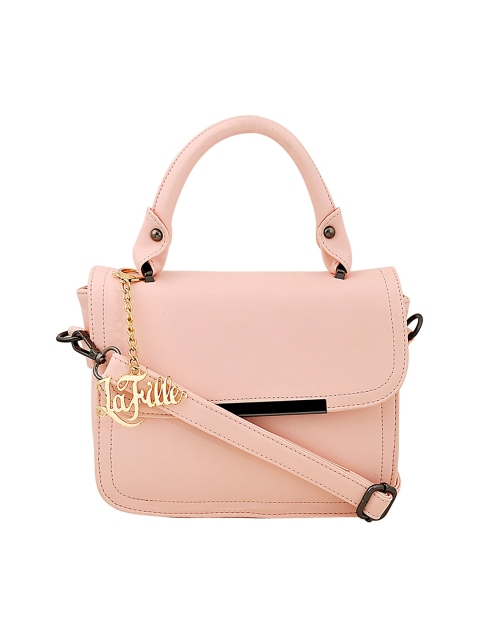 

LaFille Pink Solid Handheld Bag
