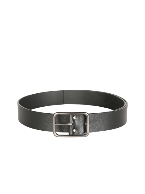 

V Dot Men Black Solid Belt