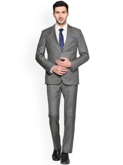 

Van Heusen Men Grey Slim Fit Formal Suit
