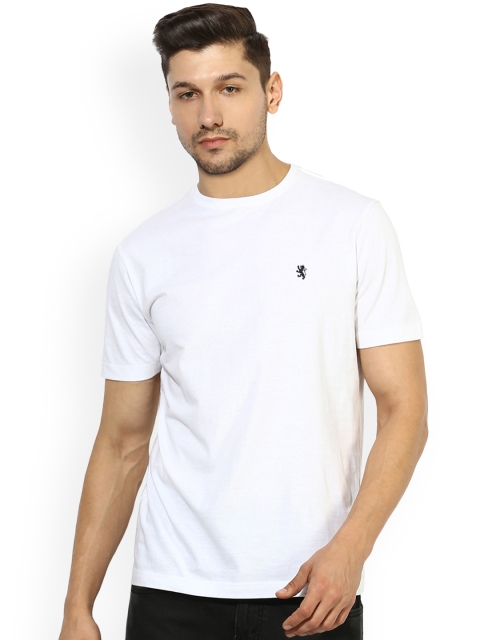 

Red Tape Men White Solid Round Neck T-shirt