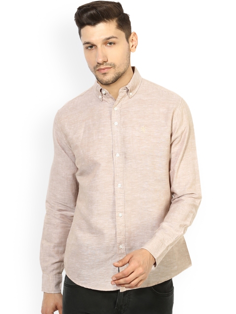 

Red Tape Men Beige Comfort Regular Fit Solid Casual Shirt
