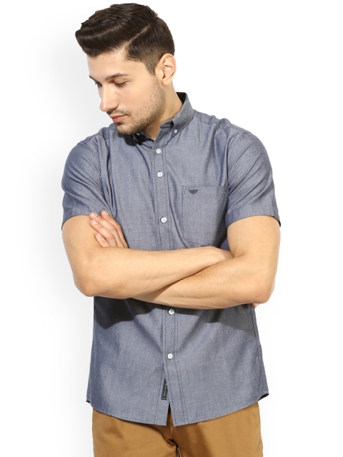 

Red Tape Men Grey Comfort Regular Fit Solid Casual Shirt