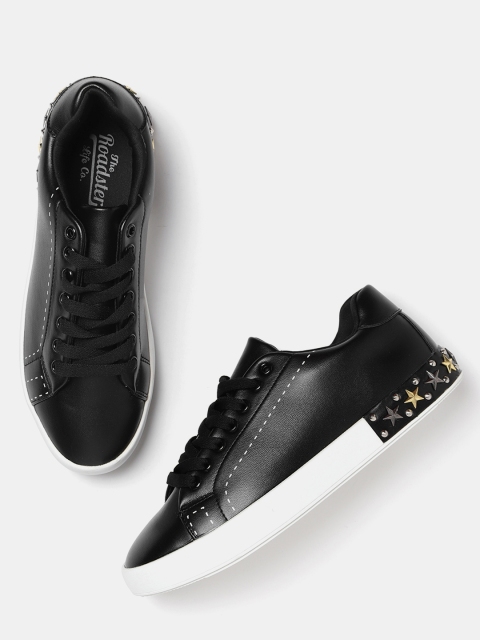 

Roadster Women Black Sneakers