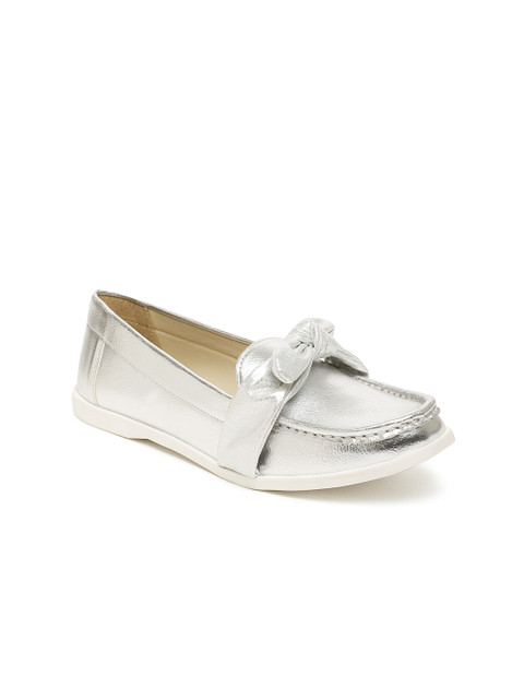 

Carlton London Women Silver-Toned Loafers