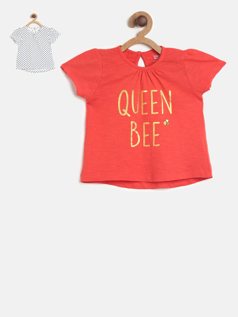 

MINI KLUB Girls Pack Of 2 T-shirts, White