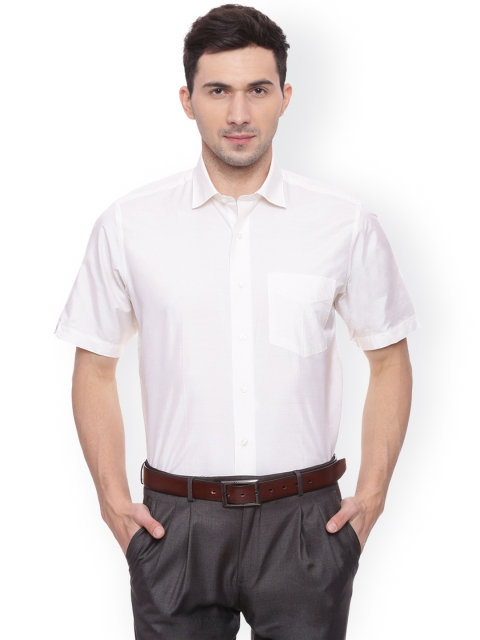 

Van Heusen Men White Slim Fit Solid Formal Shirt
