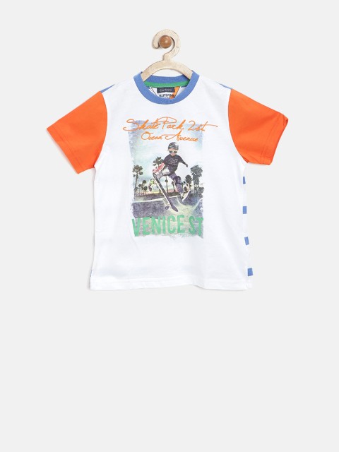 

Chicco Boys White Printed Round Neck T-Shirt