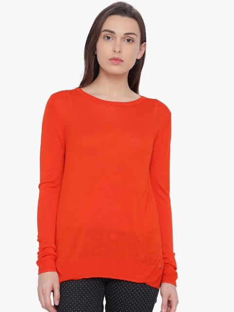 

Van Heusen Woman Women Red Solid Top