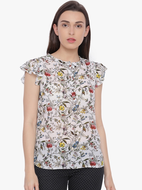 

Van Heusen Woman Women White Printed Top