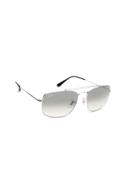 

Ray-Ban Men Rectangle Sunglasses 0RB3560003/3258, Grey