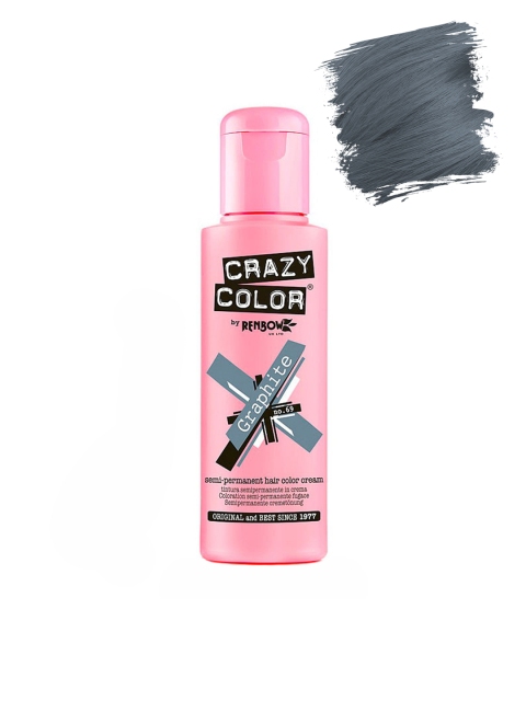 

Crazy Color Semi-Permanent Hair Colour Cream - Peppermint 100 ml, Grey