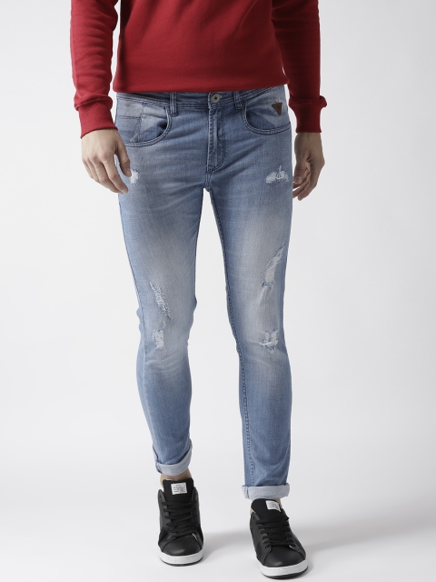 

Harvard Men Blue Skinny Fit Mid-Rise Mildly Distressed Stretchable Jeans