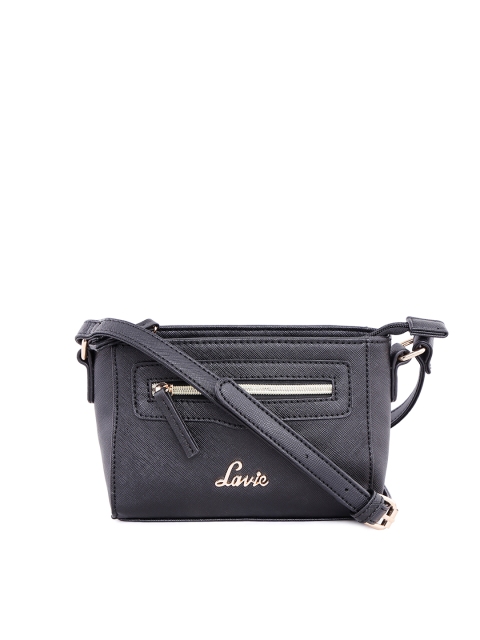 

Lavie Black Solid Sling Bag
