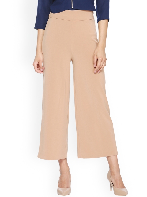 

Van Heusen Woman Women Beige Regular Fit Solid Culottes