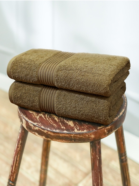 

Swiss Republic Pack of 2 Olive 630 GSM Bath Towel Set