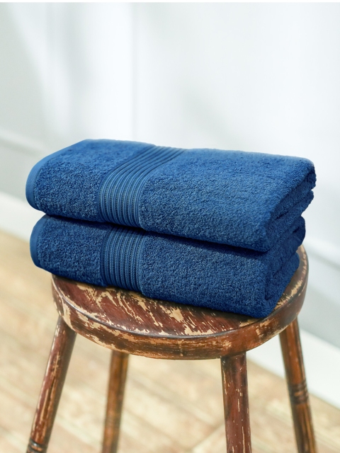 

Swiss Republic Blue Set of 2 Cotton 630 GSM Bath Towels