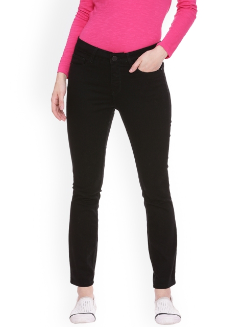 

Van Heusen Woman Black Regular Fit Mid-Rise Clean Look Stretchable Jeans