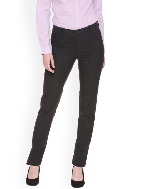 

Van Heusen Woman Grey Regular Fit Solid Formal Trousers