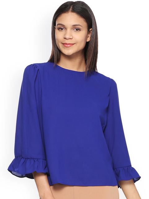 

Van Heusen Woman Blue Solid Top