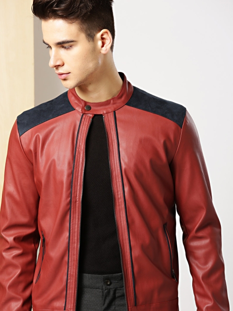 

INVICTUS Men Rust Solid Tailored Jacket