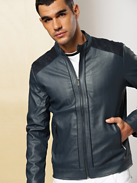 

INVICTUS Men Teal Green Jacket