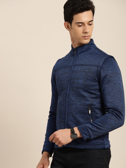 

INVICTUS Men Blue Solid Tailored Jacket