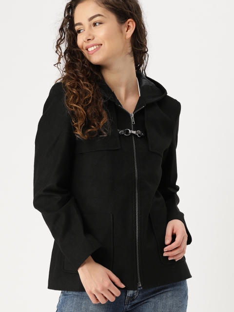 

DressBerry Women Black Solid Tailored Jacket
