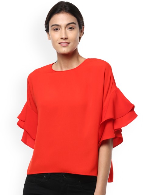 

Van Heusen Woman Red Solid Top