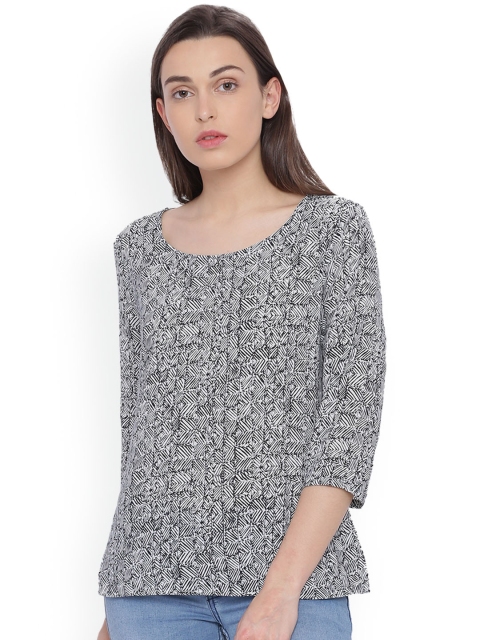 

Van Heusen Woman Black Printed Top