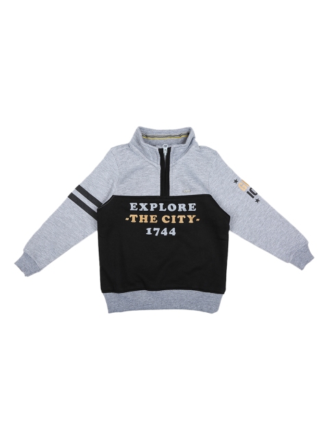 

Allen Solly Junior Boys Grey & Black Printed Sweatshirt