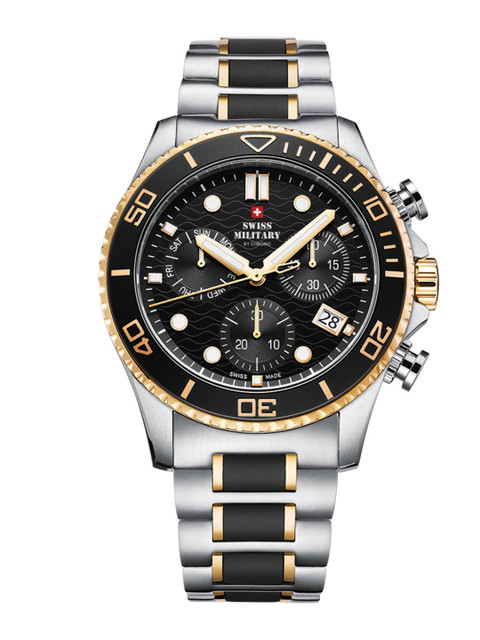 

Swiss Military by Chrono Men Black Analogue Watch