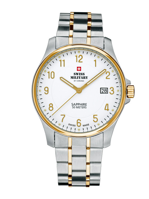 

Swiss Military by Chrono Men White Analogue Watch