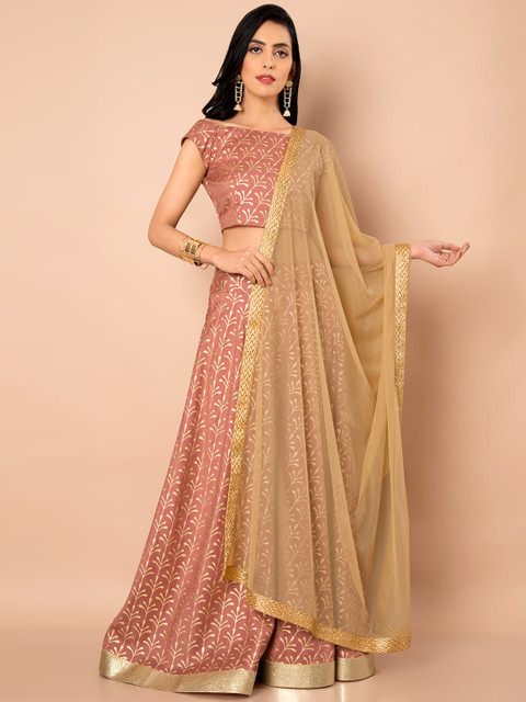 

INDYA Beige Solid Dupatta