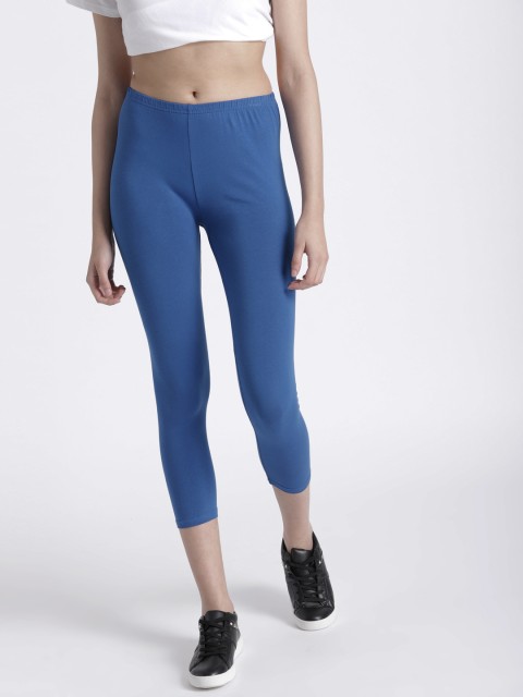 

Splash Women Blue 3/4 Solid Leggings