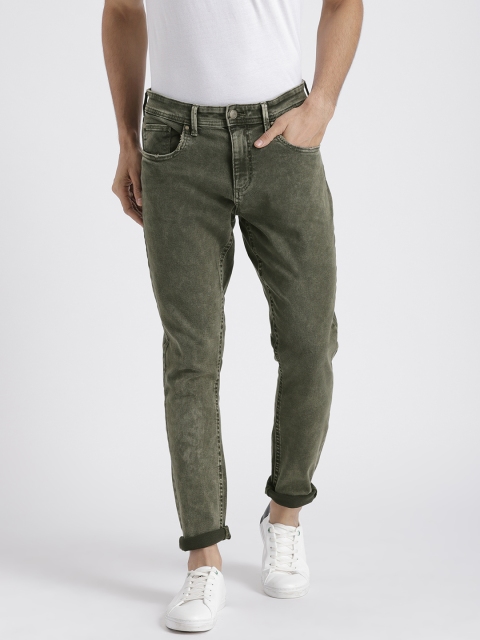 

Splash Men Green Skinny Fit Mid-Rise Clean Look Stretchable Jeans