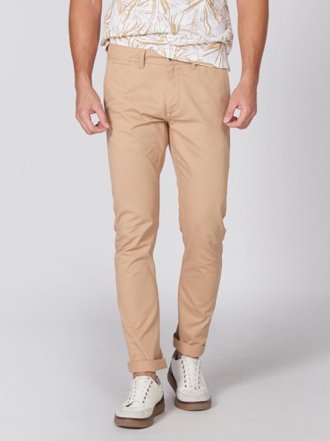 

Splash Men Beige Slim Fit Solid Chinos